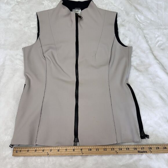 Apriori by Escada Women's Light Pink Full Zip Mock Neck Collar Vest Top Sz 8 - Picture 14 of 16